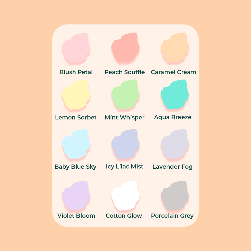 12 Pastel Watercolor Refills