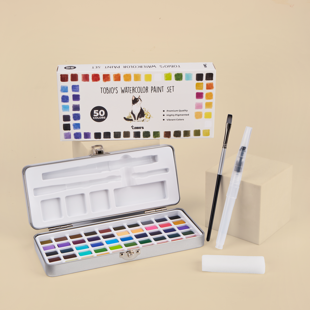 Coffret de 50 aquarelles Tobio's™