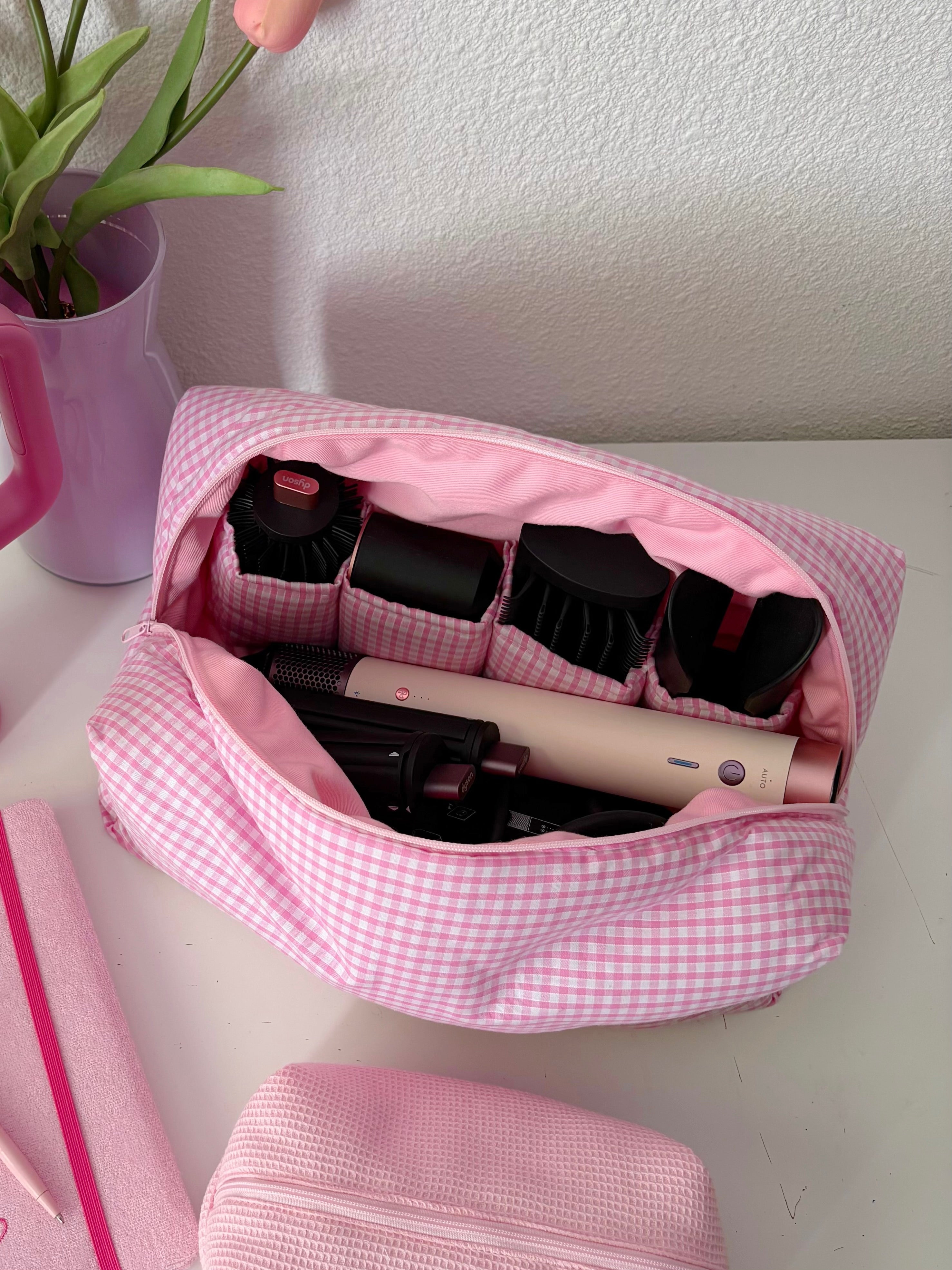PRE TROUSSE POUR DYSON AIRWRAP VICHY ROSE