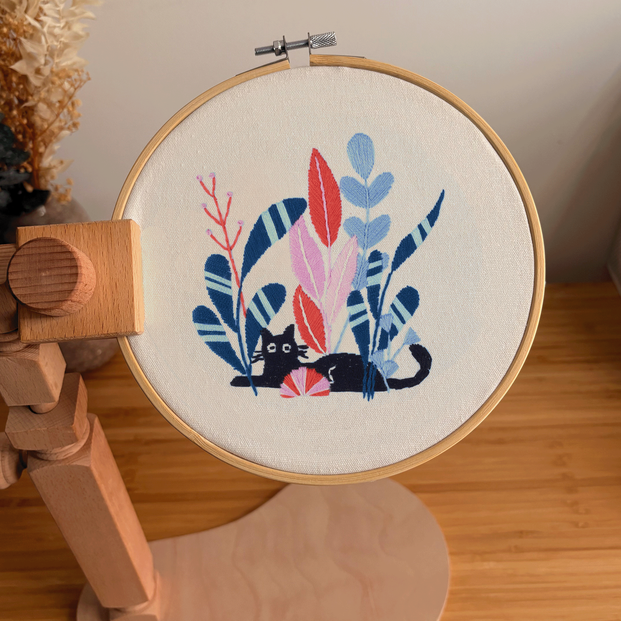 Tobio the Cat - Embroidery Kit