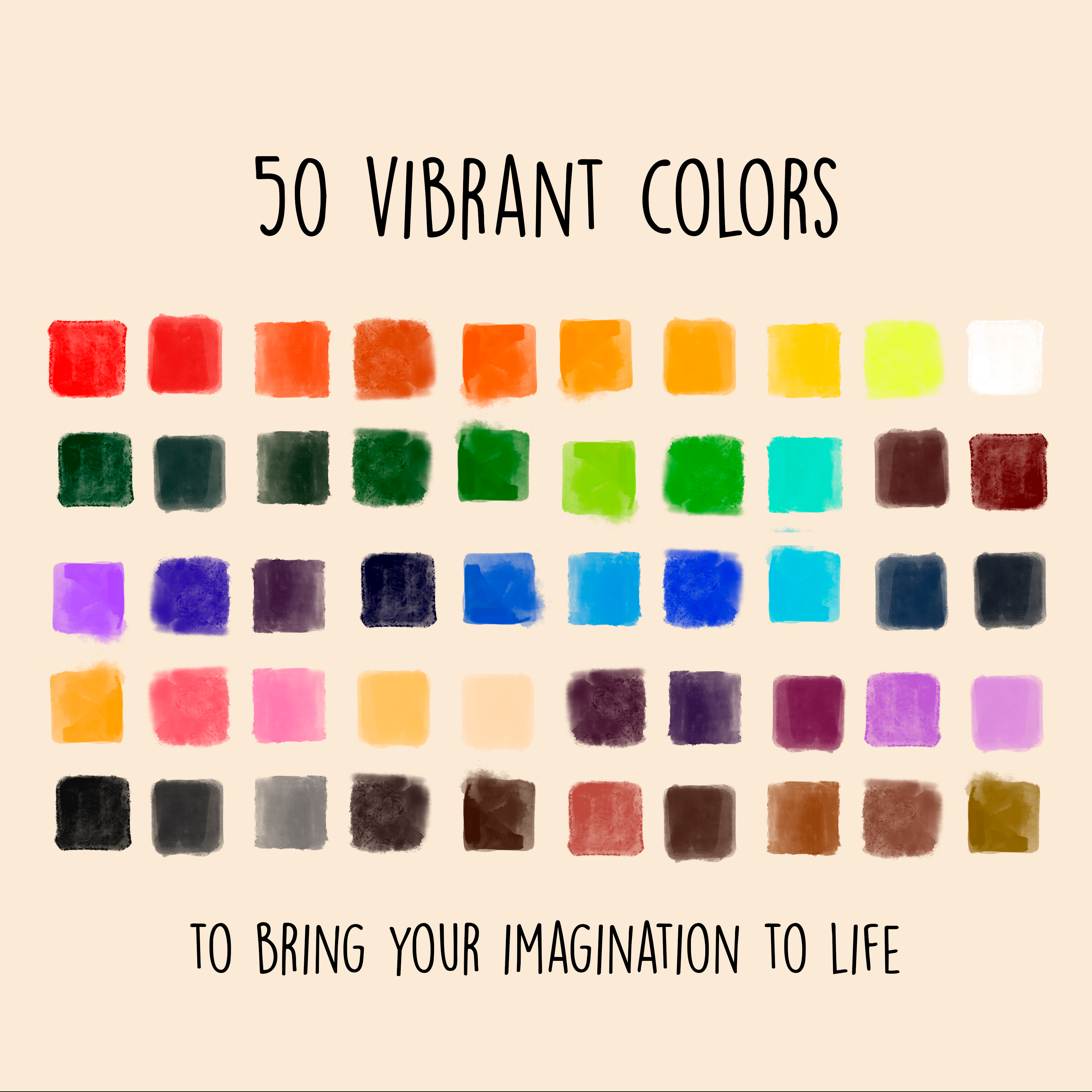 Tobio's™ 50 Watercolor Paint Set