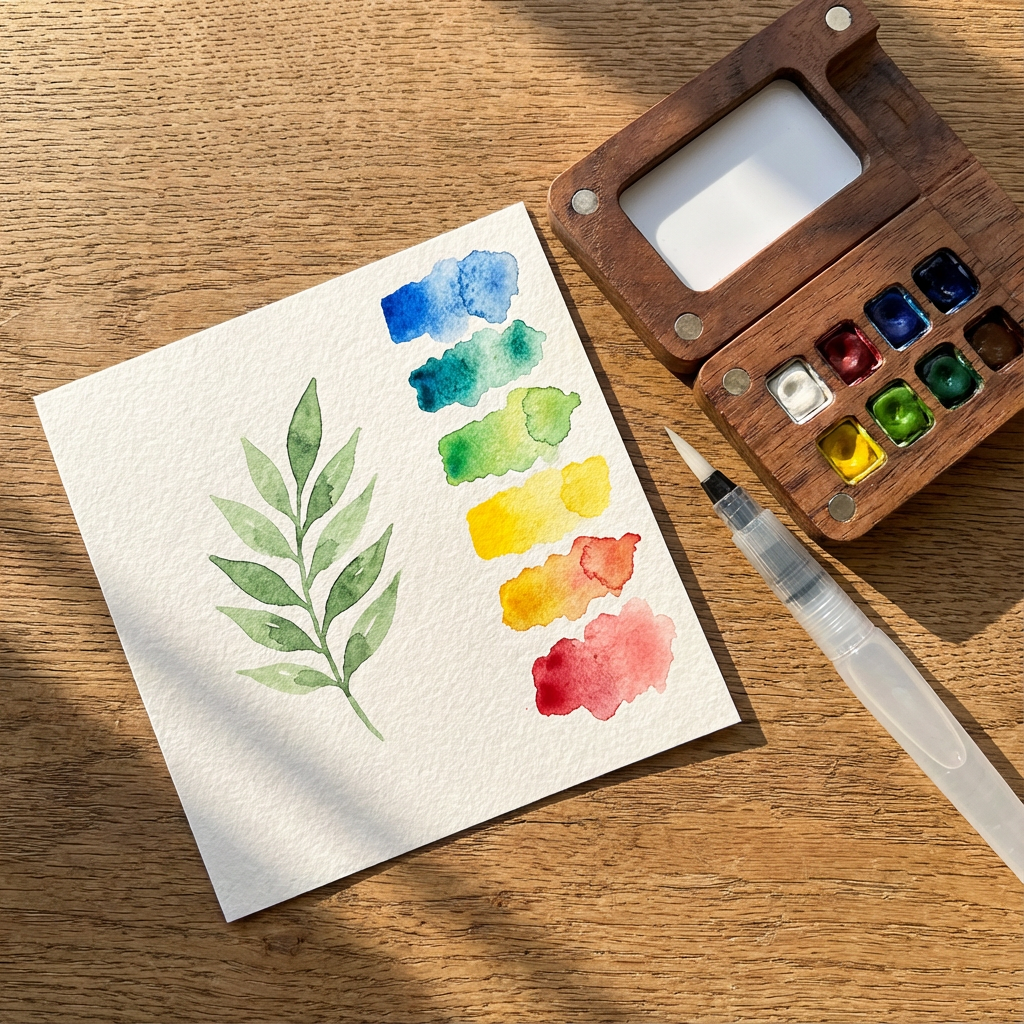 Kit d'aquarelle miniature