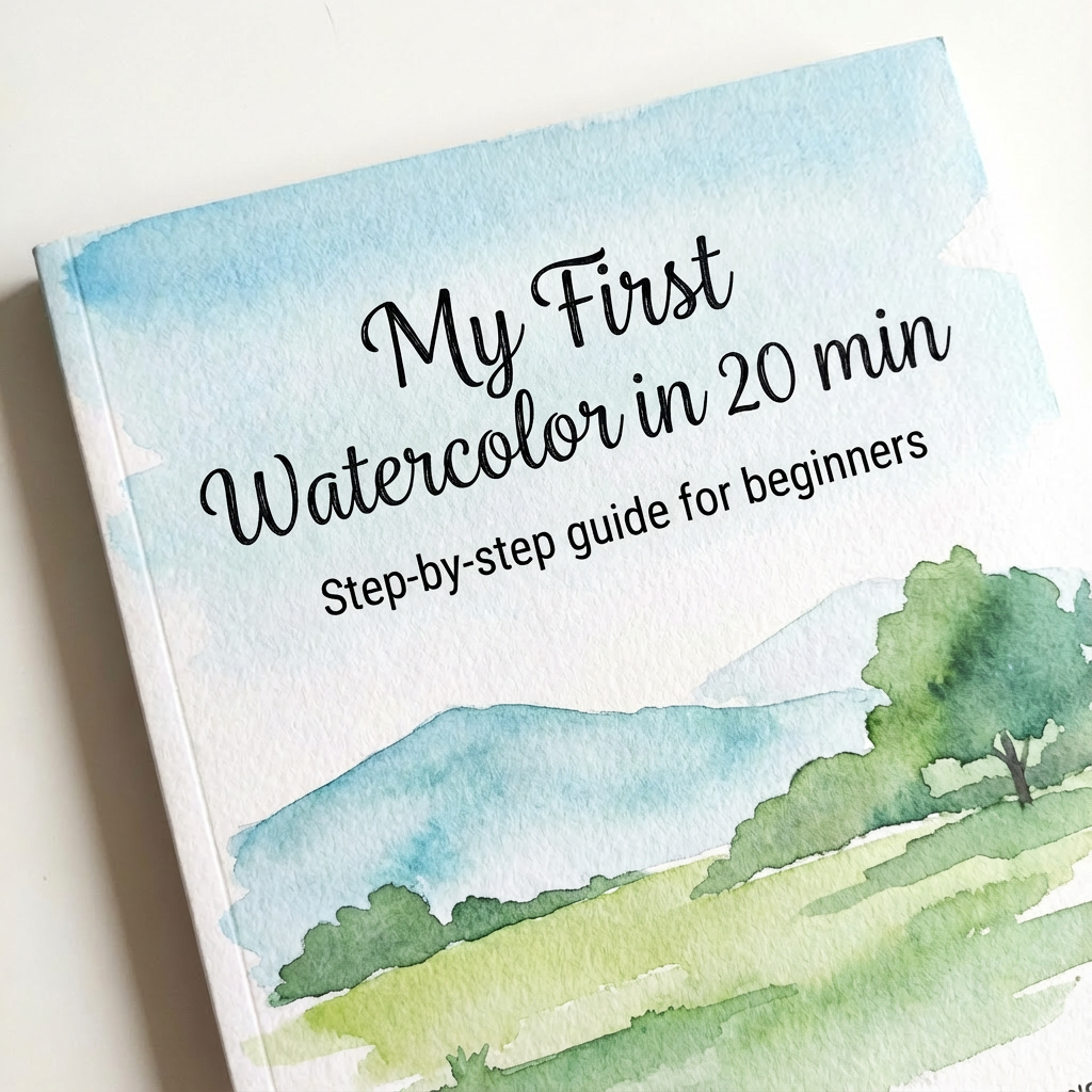 E-book 'First Watercolor in 20 min'