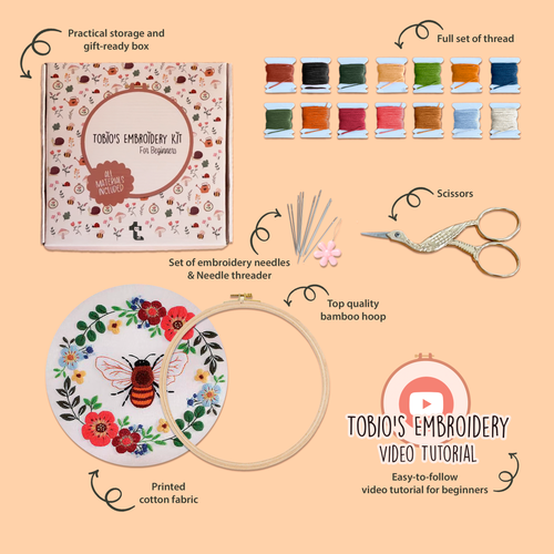 Buzzy l'abeille - Kit de broderie